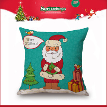 vente en gros vacances style santa clause carré oreiller décoratif pour Noël